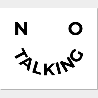 No Talking Smile Face - Light Posters and Art